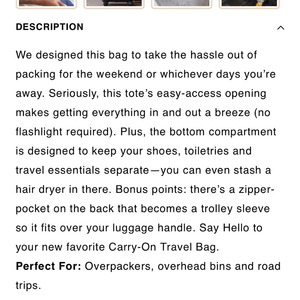 Beis Weekender bag - Picture 13 of 13
